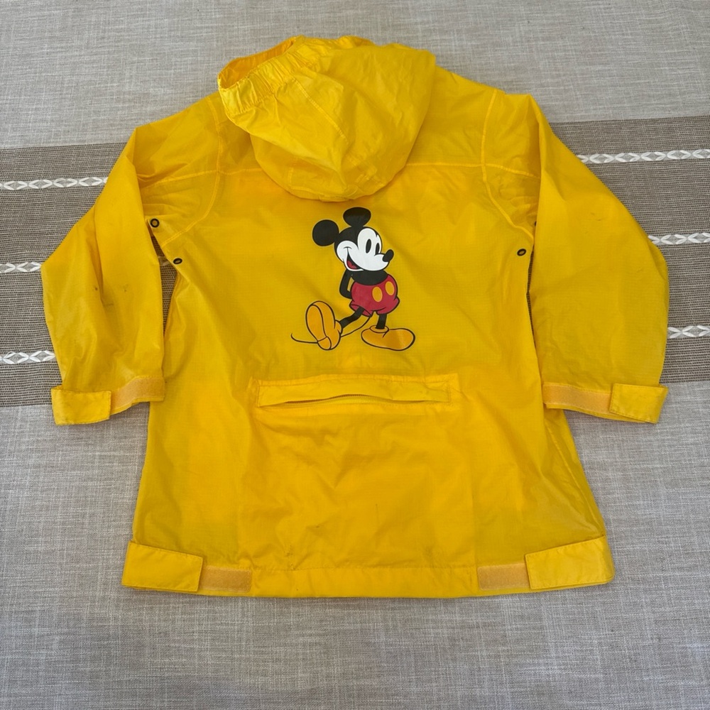 Disney Yellow Mickey Mouse Hooded Kids Raincoat